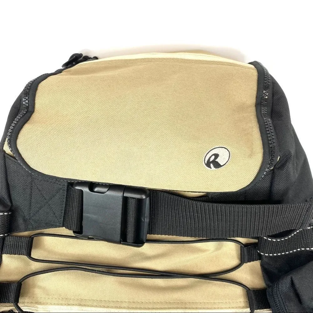 Ripzone Top Loading Lg Backpack - tan & black NWOT